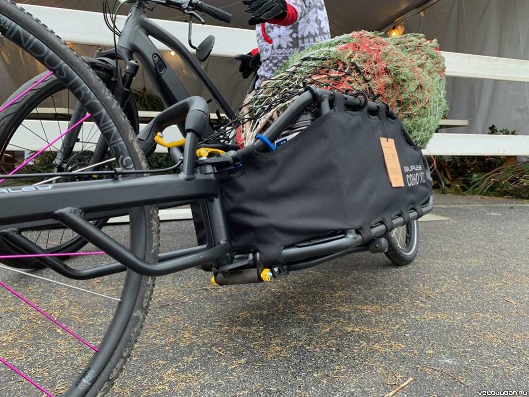 Подвесная велосипедная корзина Burley Coho XC не позволяет тяжелым грузам подпрыгивать!