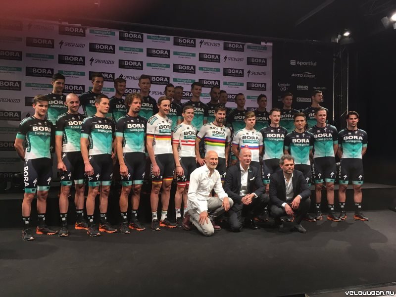 Презентация команды Bora-hansgrohe и велоформы на 2018 год