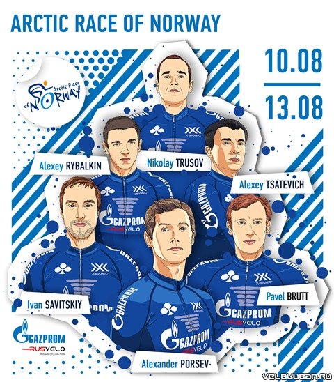 Gazprom – RusVelo примет участие в уникальной норвежской гонке