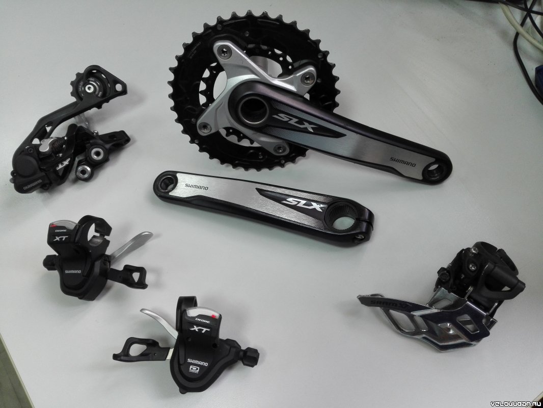 Трансмиссия Shimano XT/SLX/Deore 2/3x10 (есть варианты) 0