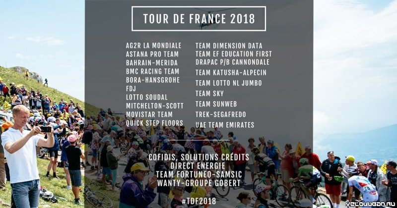 Приглашения на Тур де Франс-2018