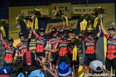 Тур де Франс 2018: BMC Racing выиграли командную разделку третьего этапа