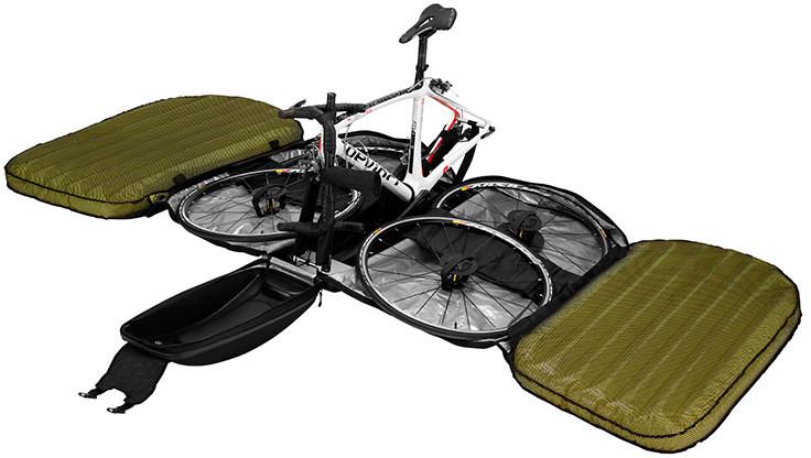 Велосипедная сумка с надувными стенками