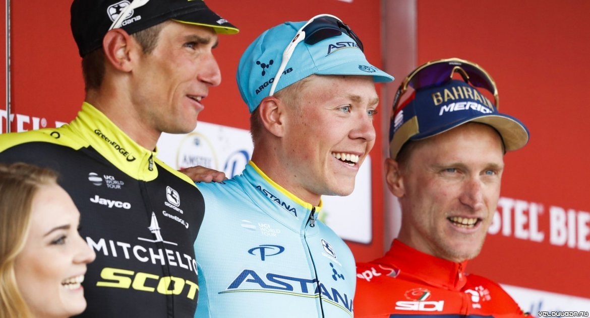 Датский велогонщик Вальгрен стал победителем "Амстел Голд Рейс"